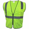 Ge Green Safety Vest W/Reflective Tape -2 POCKET M GV076GM